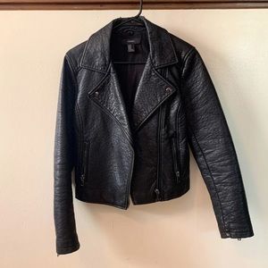 Faux leather jacket